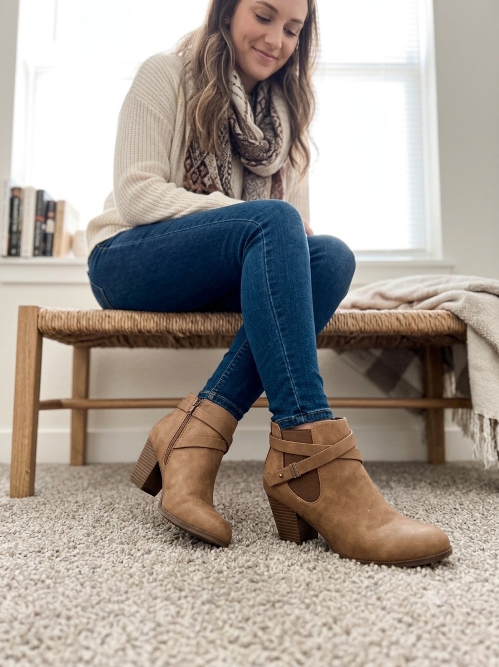 Brown Suede Ankle Boots - Women's